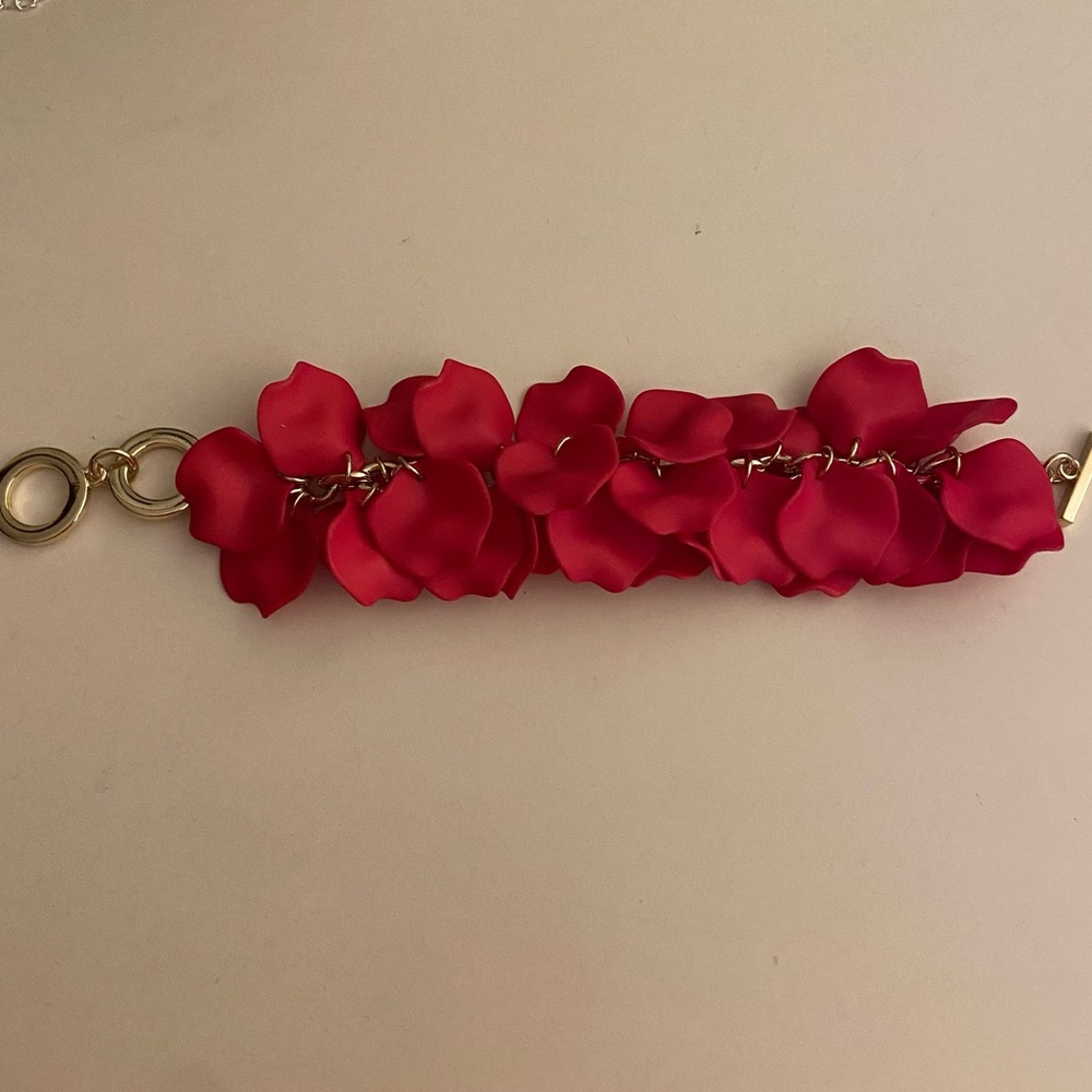 Rose petal bracelet
